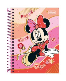 imagem principal do produto Caderneta Espiral Capa Dura 1/8 Minnie 80 Folhas