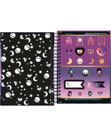 imagem de detalhe produto Caderneta Espiral Capa Dura 1/8 Plush Poison 80 Folhas