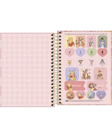imagem de detalhe produto Caderneta Espiral Capa Dura 1/8 Pooh 80 Folhas