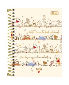 imagem principal do produto Caderneta Espiral Capa Dura 1/8 Pooh 80 Folhas