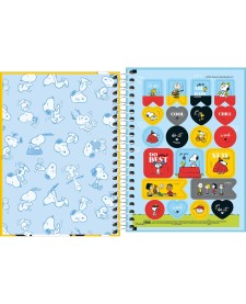 imagem de detalhe produto Caderneta Espiral Capa Dura 1/8 Snoopy 80 Folhas