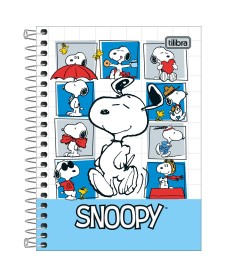 imagem principal do produto Caderneta Espiral Capa Dura 1/8 Snoopy 80 Folhas