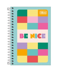 imagem principal do produto Caderneta Espiral Capa Flexível 1/8 Be Nice 48 Folhas