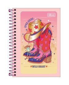imagem principal do produto Caderneta Espiral Capa Flexível 1/8 West Girl  48 Folhas