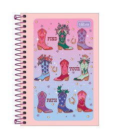 imagem principal do produto Caderneta Espiral Capa Flexível 1/8 West Girl  48 Folhas