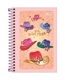 imagem principal do produto Caderneta Espiral Capa Flexível 1/8 West Girl  48 Folhas