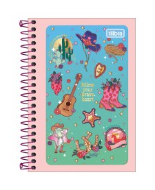imagem principal do produto Caderneta Espiral Capa Flexível 1/8 West Girl  48 Folhas