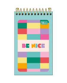 imagem principal do produto Caderneta Espiral Capa Flexível Be Nice 60 Folhas