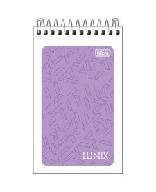 imagem principal do produto Caderneta Espiral Capa Flexível Lunix 60 Folhas