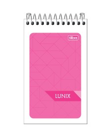 imagem principal do produto Caderneta Espiral Capa Flexível Lunix 60 Folhas