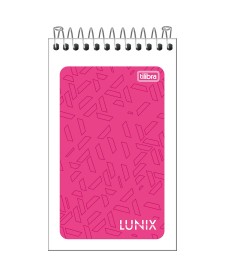 imagem principal do produto Caderneta Espiral Capa Flexível Lunix 60 Folhas