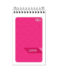 imagem principal do produto Caderneta Espiral Capa Flexível Lunix 60 Folhas
