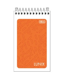 imagem principal do produto Caderneta Espiral Capa Flexível Lunix 60 Folhas
