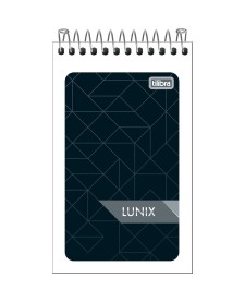 imagem principal do produto Caderneta Espiral Capa Flexível Lunix 60 Folhas