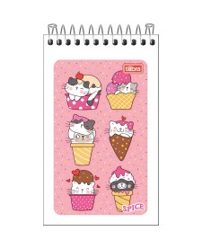 imagem principal do produto Caderneta Espiral Capa Flexível Spice 60 Folhas