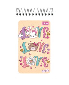 imagem principal do produto Caderneta Espiral Capa Flexível Spice 60 Folhas