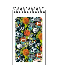 imagem principal do produto Caderneta Espiral Capa Flexível Spice Masculino 60 Folhas