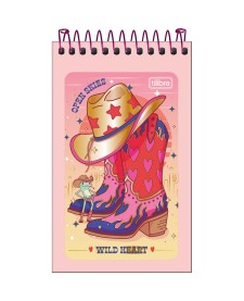 imagem principal do produto Caderneta Espiral Capa Flexível West Girl 60 Folhas