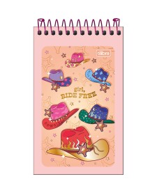 imagem principal do produto Caderneta Espiral Capa Flexível West Girl 60 Folhas