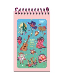 imagem principal do produto Caderneta Espiral Capa Flexível West Girl 60 Folhas