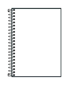 imagem de detalhe produto Caderneta Espiral Capa Plástica 1/8 Neon Fit Masculino 80 Folhas