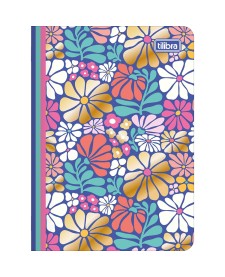 imagem principal do produto Caderneta Grampeada 1/8 Trend Floral 32 Folhas