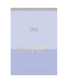 imagem principal do produto Caderneta Grampeada ao Alto M Happy 80 Folhas