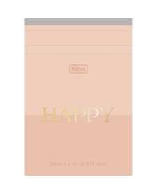 imagem principal do produto Caderneta Grampeada ao Alto M Happy 80 Folhas