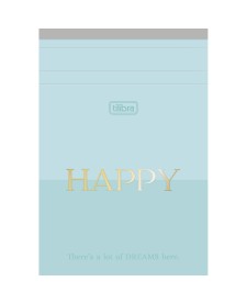 imagem principal do produto Caderneta Grampeada ao Alto M Happy 80 Folhas