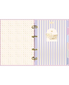 imagem de detalhe produto Caderno Argolado Cartonado Colegial Linea 80 Folhas