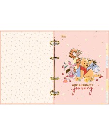 imagem de detalhe produto Caderno Argolado Cartonado Colegial Pooh 80 Folhas