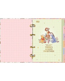 imagem de detalhe produto Caderno Argolado Cartonado Colegial Pooh 80 Folhas