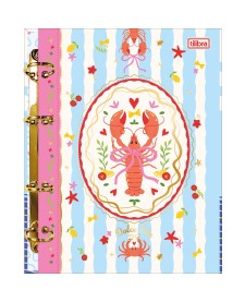 imagem principal do produto Caderno Argolado Cartonado Colegial Seamalfi 80 Folhas