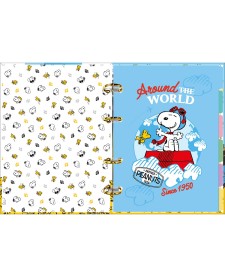 imagem de detalhe produto Caderno Argolado Cartonado Colegial Snoopy 80 Folhas