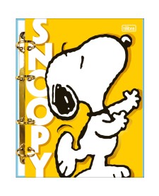 imagem principal do produto Caderno Argolado Cartonado Colegial Snoopy 80 Folhas