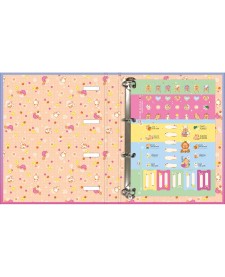 imagem de detalhe produto Caderno Argolado Cartonado Universitário com Elástico Capyclub 48 Folhas