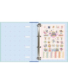 imagem de detalhe produto Caderno Argolado Cartonado Universitário com Elástico Doggy 48 Folhas