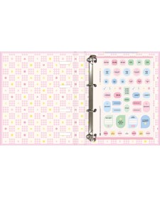 imagem de detalhe produto Caderno Argolado Cartonado Universitário com Elástico Happy 48 Folhas
