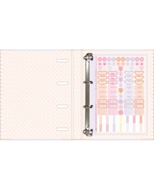 imagem de detalhe produto Caderno Argolado Cartonado Universitário com Elástico Soho 48 Folhas