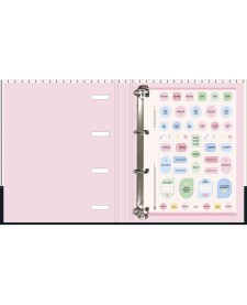 imagem de detalhe produto Caderno Argolado Cartonado Universitário com Elástico West Village 48 Folhas