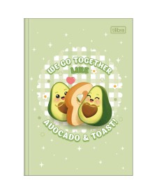 imagem principal do produto Caderno Brochura Capa Dura 1/4 Abacute 80 Folhas