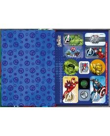 imagem de detalhe produto Caderno Brochura Capa Dura 1/4 Avengers 80 Folhas