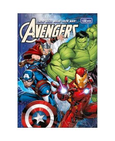 imagem principal do produto Caderno Brochura Capa Dura 1/4 Avengers 80 Folhas