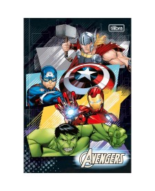 imagem principal do produto Caderno Brochura Capa Dura 1/4 Avengers 80 Folhas