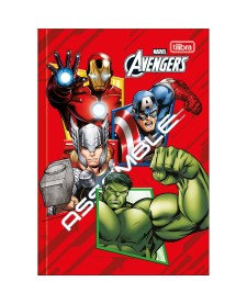 imagem principal do produto Caderno Brochura Capa Dura 1/4 Avengers 80 Folhas