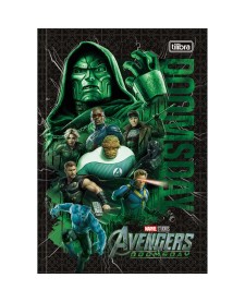 imagem principal do produto Caderno Brochura Capa Dura 1/4 Avengers Doomsday 80 Folhas