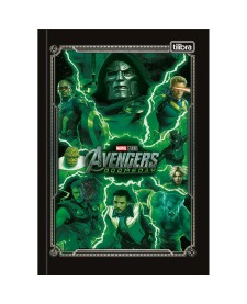 imagem principal do produto Caderno Brochura Capa Dura 1/4 Avengers Doomsday 80 Folhas
