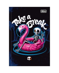 imagem principal do produto Caderno Brochura Capa Dura 1/4 Bone Z 80 Folhas