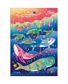 imagem principal do produto Caderno Brochura Capa Dura 1/4 Bubble 80 Folhas