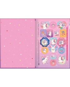 imagem de detalhe produto Caderno Brochura Capa Dura 1/4 Bunnyfly 80 Folhas